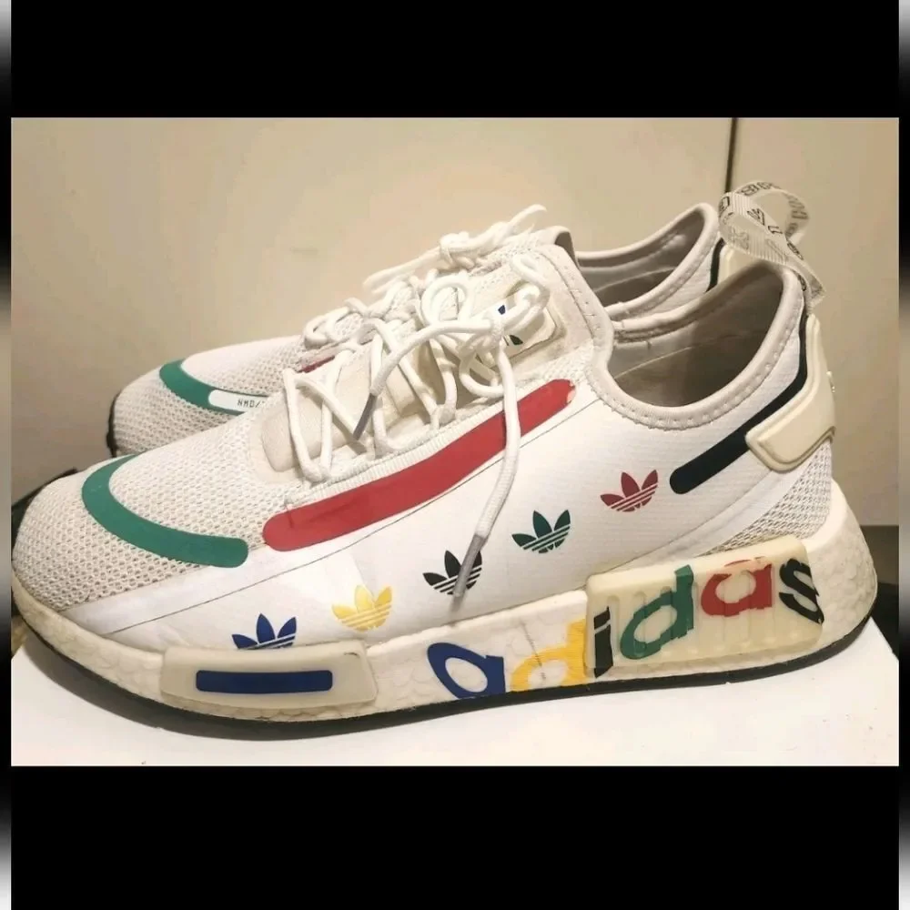 Adidas NMD R1 “Spectoo” Multicolor Trefoil Sneakers Men’s Sz.10 Ret.$160